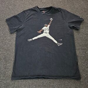 Jordan Brand Michael Jordan Birmingham Barons Baseball Jumpman T-Shirt Black L